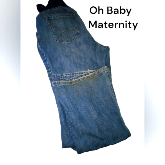 Oh Baby by Motherhood Maternity Distressed Grunge Jeans- Size: 18W - Picture 1 of 4